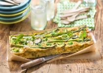 frittata aux legumes verts et menthe